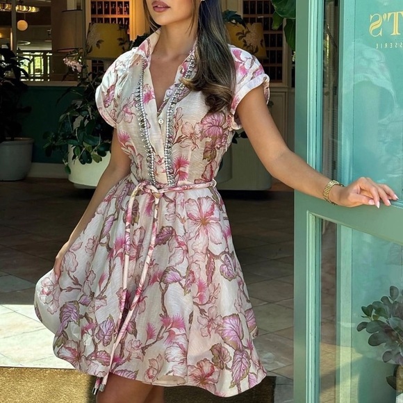 🌸AVAILABLE FOR HIRE🌸 ZIMMERMANN Matchmaker Flip Mini Dress - Picture 4 of 16